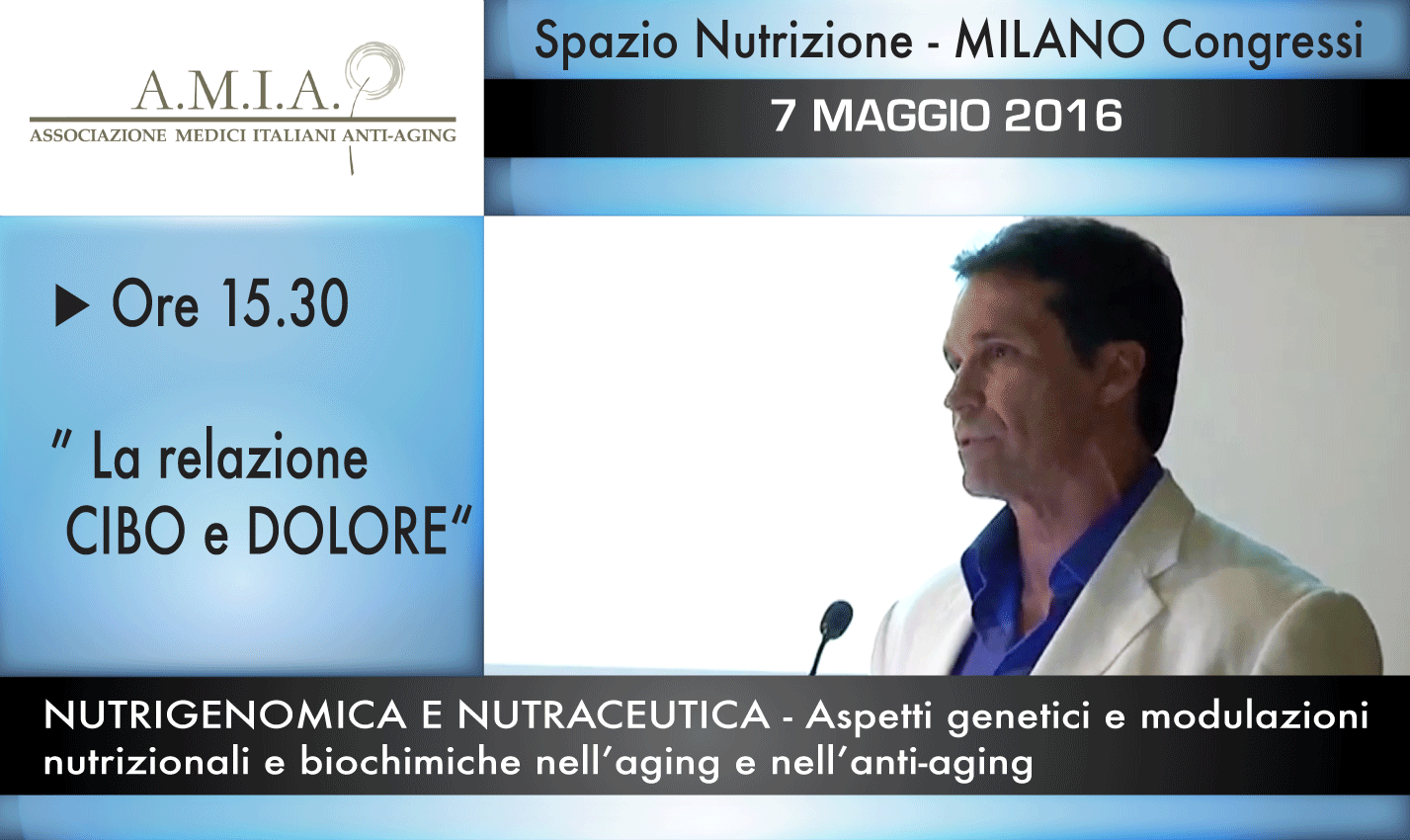 Intervento del Dr. Massimo Spattini – Congresso A.M.I.A. – 7 maggio 2016 – Spazio Nutrizione – Milano Congressi