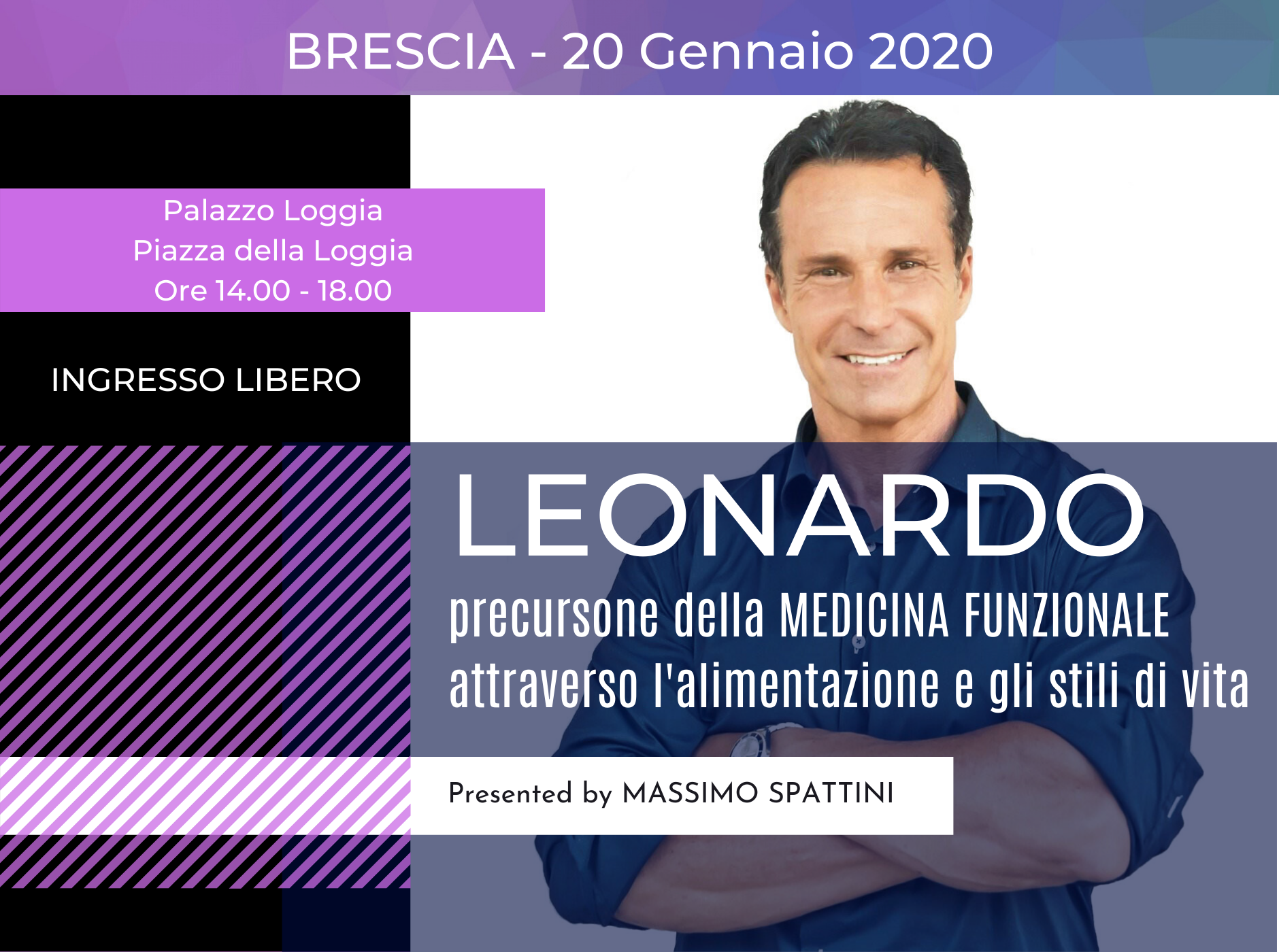 LEONARDO precursore della Medicina Funzionale – Brescia – 20 Gennaio 2020